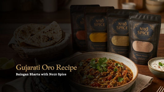 Gujarati Oro Recipe, Baingan Bharta with No10 Spice